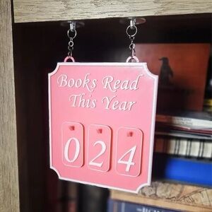 Pink Book Tracker Sign